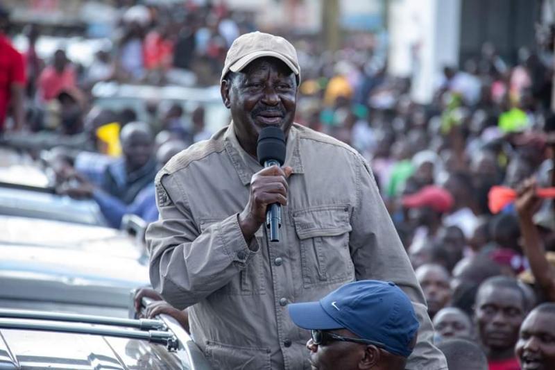 File image of Azimio leader Raila Odinga